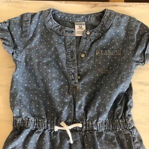 Carter's One Pieces - Carter’s Denim Romper Carter's One Pieces - Carter’s Denim Romper